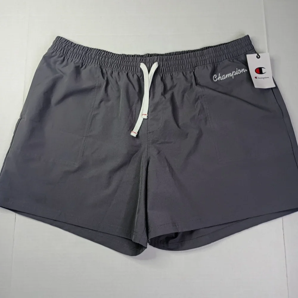 Champion Nineiron Classic Woven Shorts Men's Size 2XL XXL Gray Drawstring